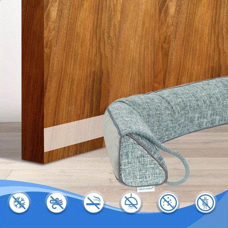 Weighted Door Draft Stopper Triangular Gap Filler Blocks Bottom Up to 3 Under Door Draft Blocker Reduce Hot Cold Air Wind Noise for Easy Install Save Energy Home Room Essentials 30 Gray